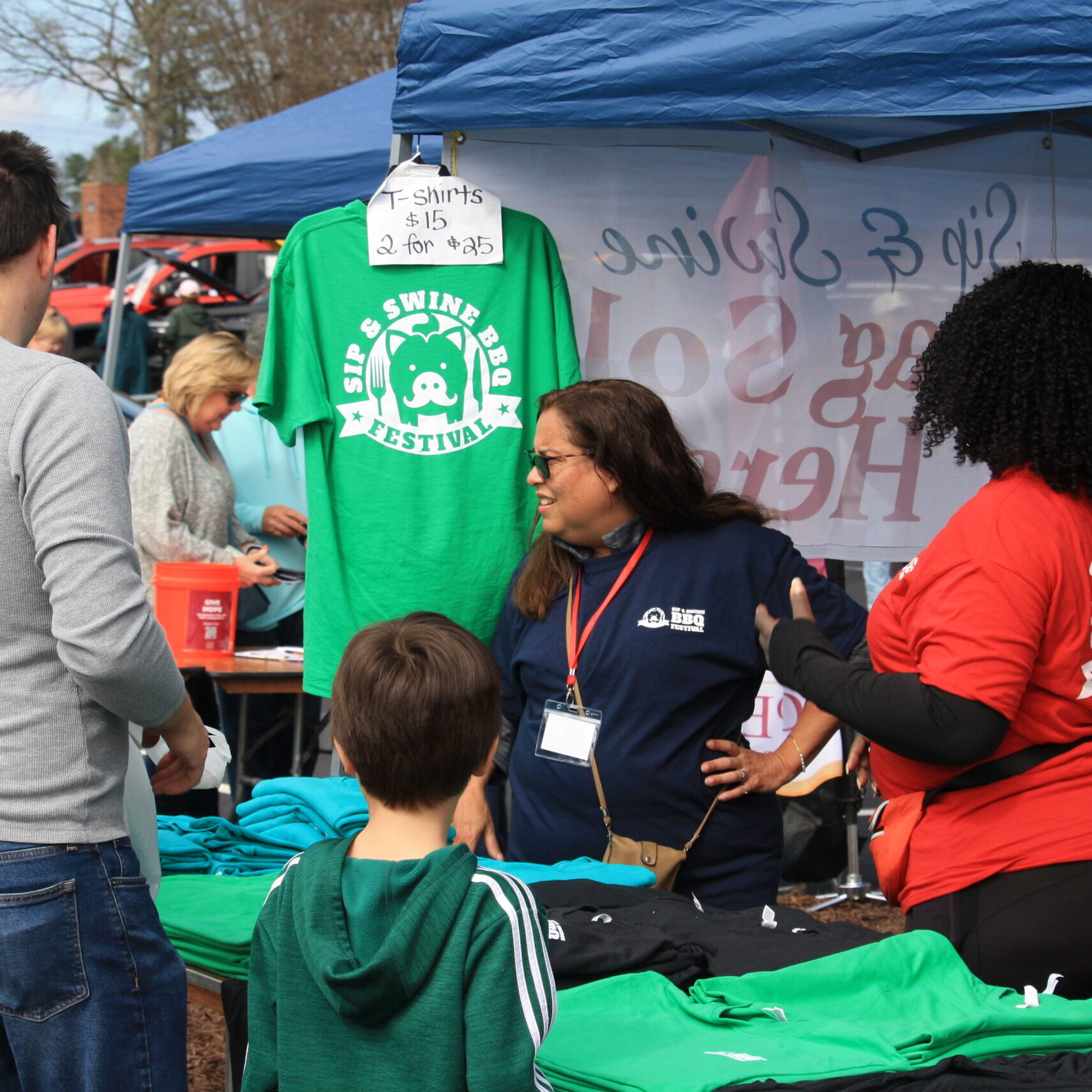 sip and swine volunteers